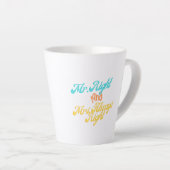 Funny Mr Right And Mrs Always Right Wedding Gift カフェラテマグ (右アングル)