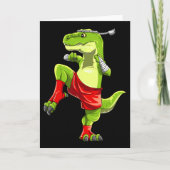 Funny Muay Thai T-rex - Thai Boxing  カード (正面)