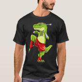 Funny Muay Thai T-rex - Thai Boxing  Tシャツ (正面)