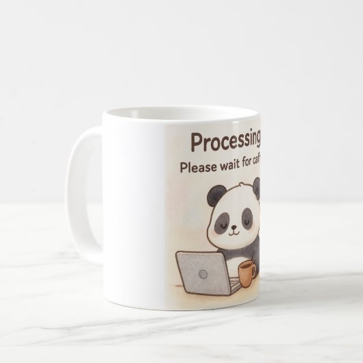 Funny mug コーヒーマグカップ (正面左)