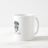 Funny mug about afterlife, humorous mugs コーヒーマグカップ (正面右)