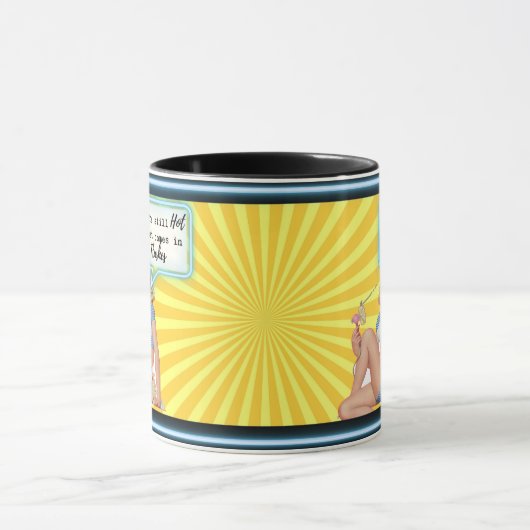 Funny Mug Coffee Best Friend Gift "Hot Flash" マグカップ (中央)