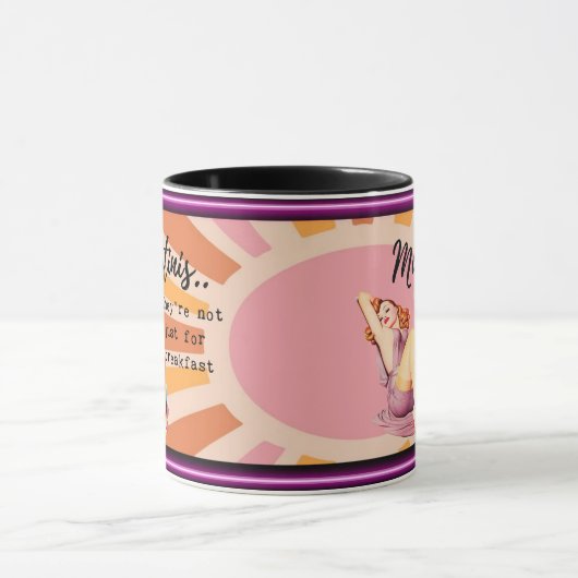 Funny Mug Coffee Best Friend Gift "Martinis" マグカップ (中央)