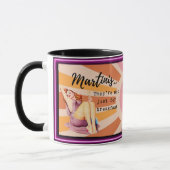 Funny Mug Coffee Best Friend Gift "Martinis" マグカップ (左)
