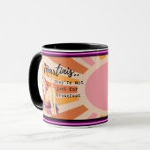 Funny Mug Coffee Best Friend Gift "Martinis" マグカップ (正面左)