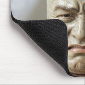 Funny Mug Face with Tea Bag and Text マウスパッド (コーナー)