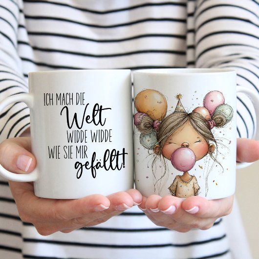 Funny Mug for Girls in German コーヒーマグカップ