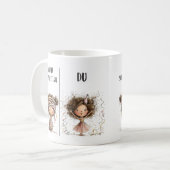 Funny Mug for Sisters in German コーヒーマグカップ (正面左)