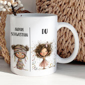 Funny Mug for Sisters in German コーヒーマグカップ