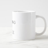 Funny mug states "RUNNING ON COFFEE" ジャンボコーヒーマグカップ (右)