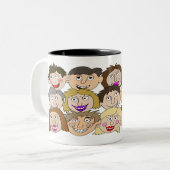 Funny Mug Which A Name Can Be Added ツートーンマグカップ (正面左)