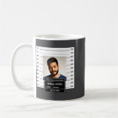 Funny Mugshot Ster  コーヒーマグカップ (左)