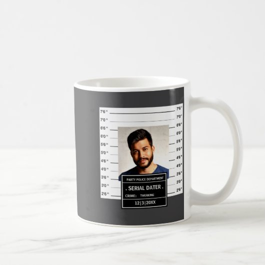 Funny Mugshot Ster  コーヒーマグカップ (右)