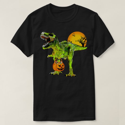 Funny Mummy Dinosaur TRe Halloween Gift Kids Boys Tシャツ (デザイン正面)