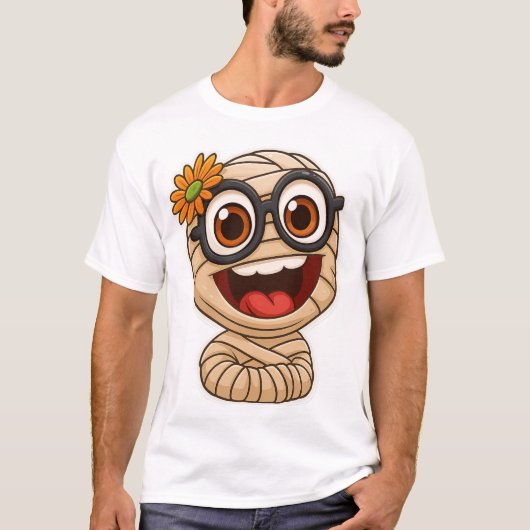 Funny Mummy Sticker Tシャツ (正面)