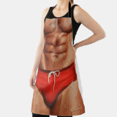Funny Muscle Man Apron — Novelty Kitchen Apron for エプロン (インサイチュ)