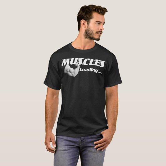 Funny Muscles  Bodybuilder & Gym Men's T-Shirt  Tシャツ (正面フル)
