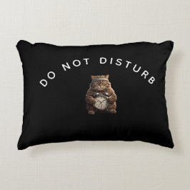 Funny Muscular Cat Off Duty Pillow アクセントクッション