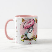 Funny Mushroom Cartoon Mug マグカップ (左)