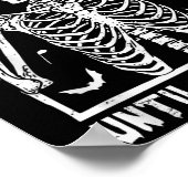 Funny Music Skeleton Teacher I'll Just Wait Until  ポスター (角)