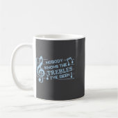 Funny Musicians Treble Joke Pun Music Teachers 2  コーヒーマグカップ (左)