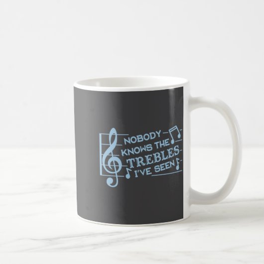 Funny Musicians Treble Joke Pun Music Teachers 2  コーヒーマグカップ (右)