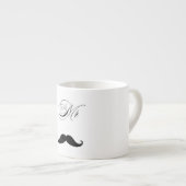 Funny Mustache Valentine Mug エスプレッソカップ (正面右)