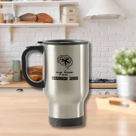 Funny My Brain is on Airplane Mode Coworker Gift トラベルマグ