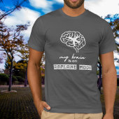Funny My Brain is on Airplane Mode Coworker Gift Tシャツ