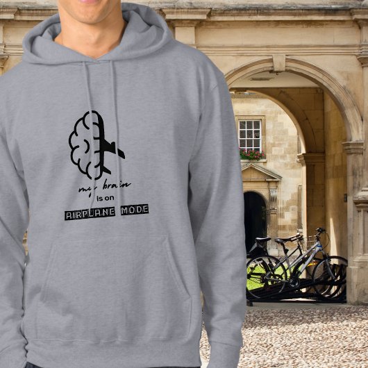 Funny My Brain is on Airplane Mode Coworker Simple パーカ