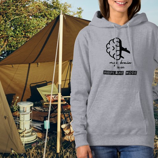 Funny My Brain is on Airplane Mode Coworker Simple パーカ