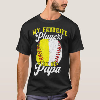 Funny My Favorite Baseball Softball Player Calls M Tシャツ