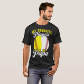 Funny My Favorite Baseball Softball Player Calls M Tシャツ (正面フル)