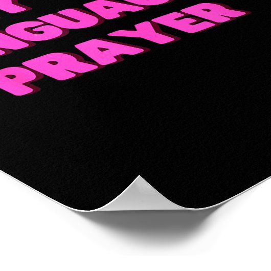 Funny My Love Language Is Prayer Jesus Christian  ポスター (角)