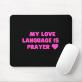 Funny My Love Language Is Prayer Jesus Christian  マウスパッド (マウス)
