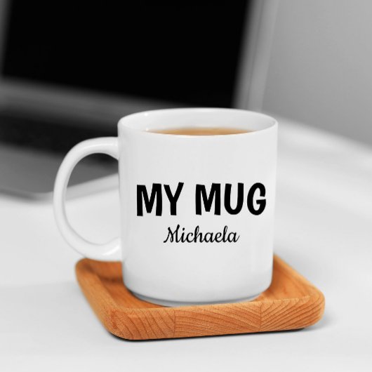 Funny "My Mug" in Cool Font コーヒーマグカップ