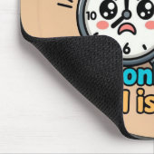 Funny "My Only Work Fuel Is Coffee" Alarm Clock マウスパッド (コーナー)