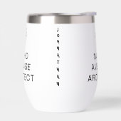 Funny Nacho Average Architect Pun Cute Mustache (左面)