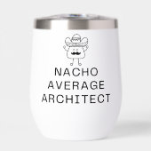 Funny Nacho Average Architect Pun Cute Mustache (正面)