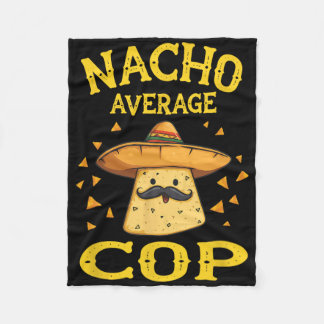 Funny Nacho Average Cop  フリースブランケット
