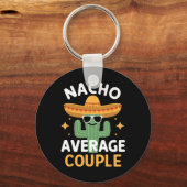 Funny Nacho Average Couple Cinco De Mayo Mexican F キーホルダー (正面)