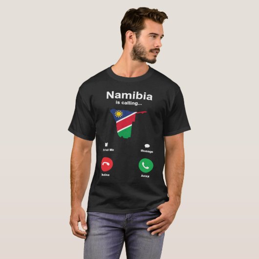 Funny Namibia Namibia Africa Tシャツ (正面フル)