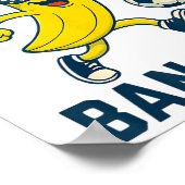 Funny Nana Soccer Cartoon Kicking Ll Usa Flag Gles ポスター (角)