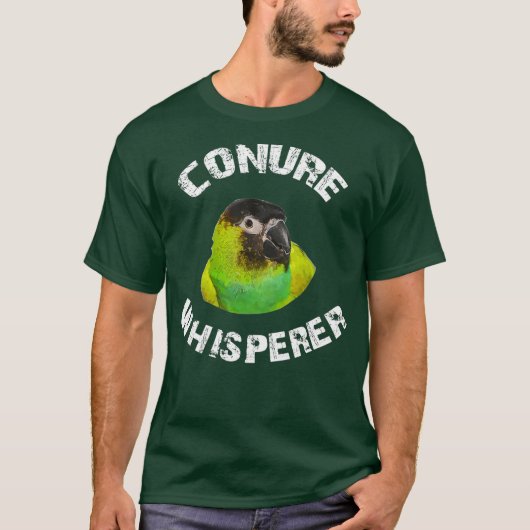 Funny Nanday Conure Apparel Conure Whisperer Tシャツ (正面)
