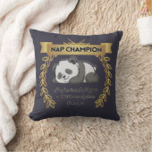 Funny Nap Champion Pillow – Cute Panda Cushion クッション (ブランケット)