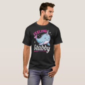 Funny Narwhal Animal Feeling Stabby Tシャツ (正面フル)