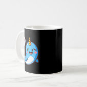 Funny Narwhal Art For Men Women Kids Narwhal Lover コーヒーマグカップ (正面左)