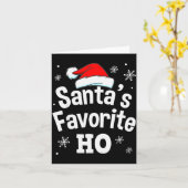 Funny Naughty Dirty Adult Pajama Christmas Tee Men カード (黄色い花)