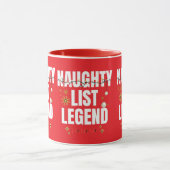 Funny naughty list マグカップ (中央)