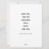 Funny Nautical Sailboat Christmas シーズンカード (裏面)